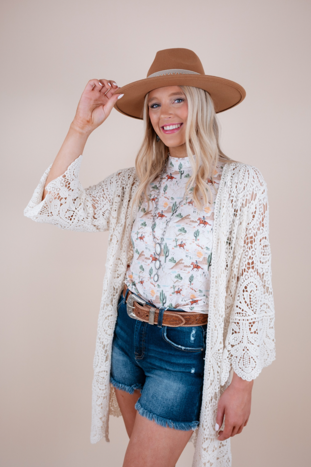 Sagebrush Lace Kimono