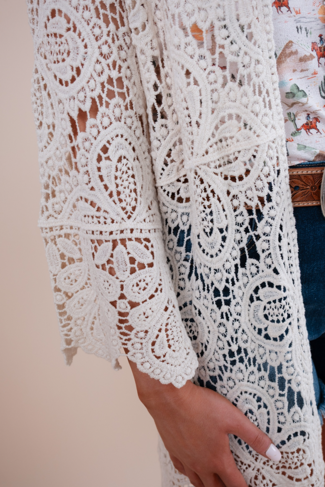Sagebrush Lace Kimono