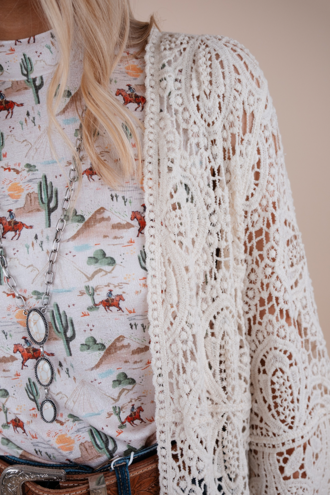 Sagebrush Lace Kimono