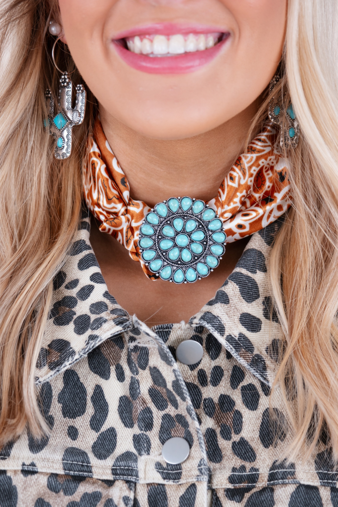 High Desert Scarf Brooch