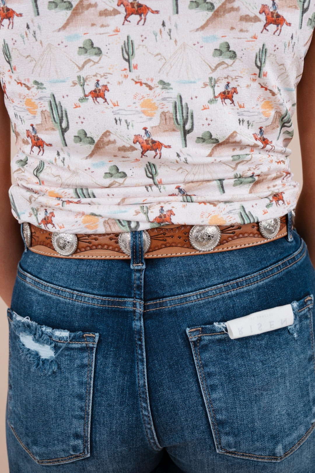 Silver Sage Western Belt
