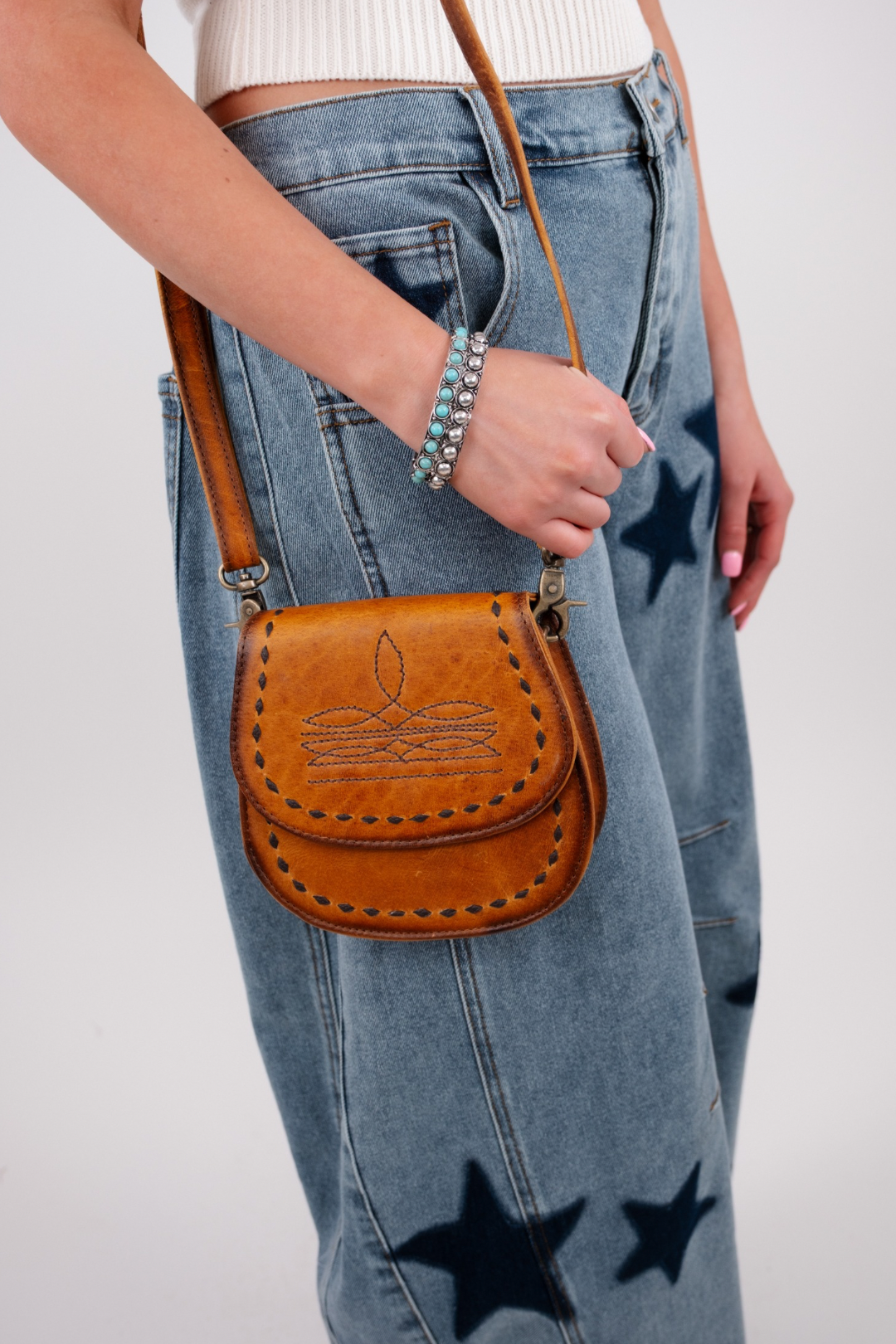 Boot Stitch Mini Crossbody
