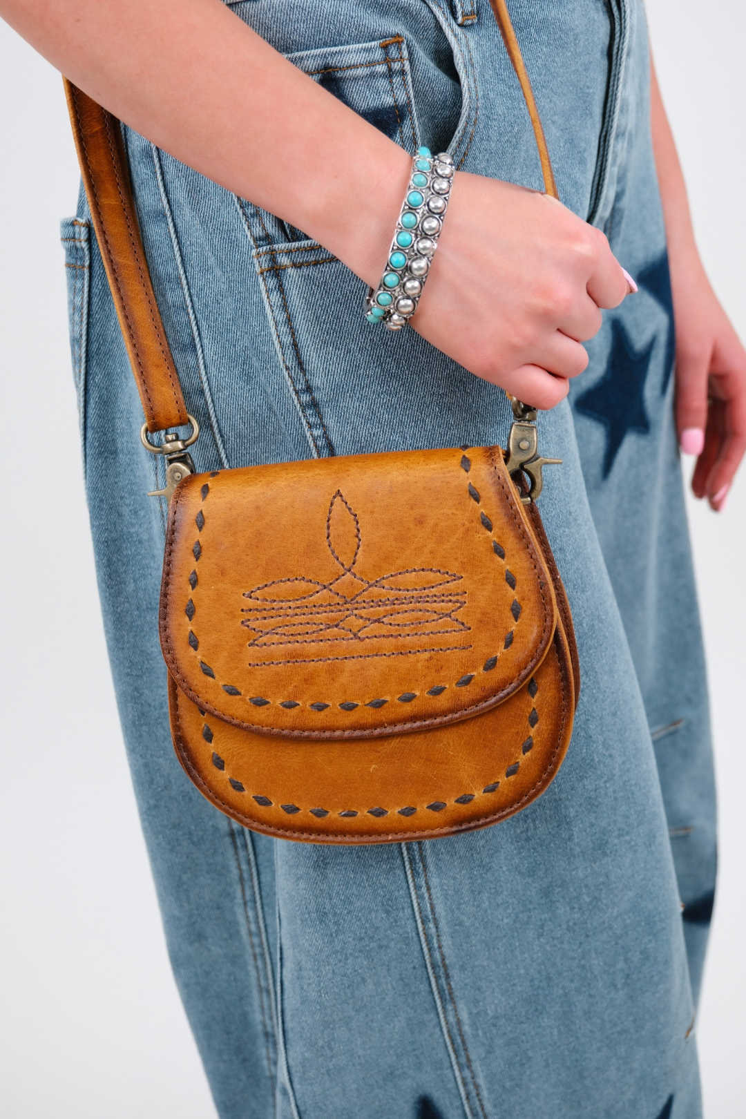 Boot Stitch Mini Crossbody