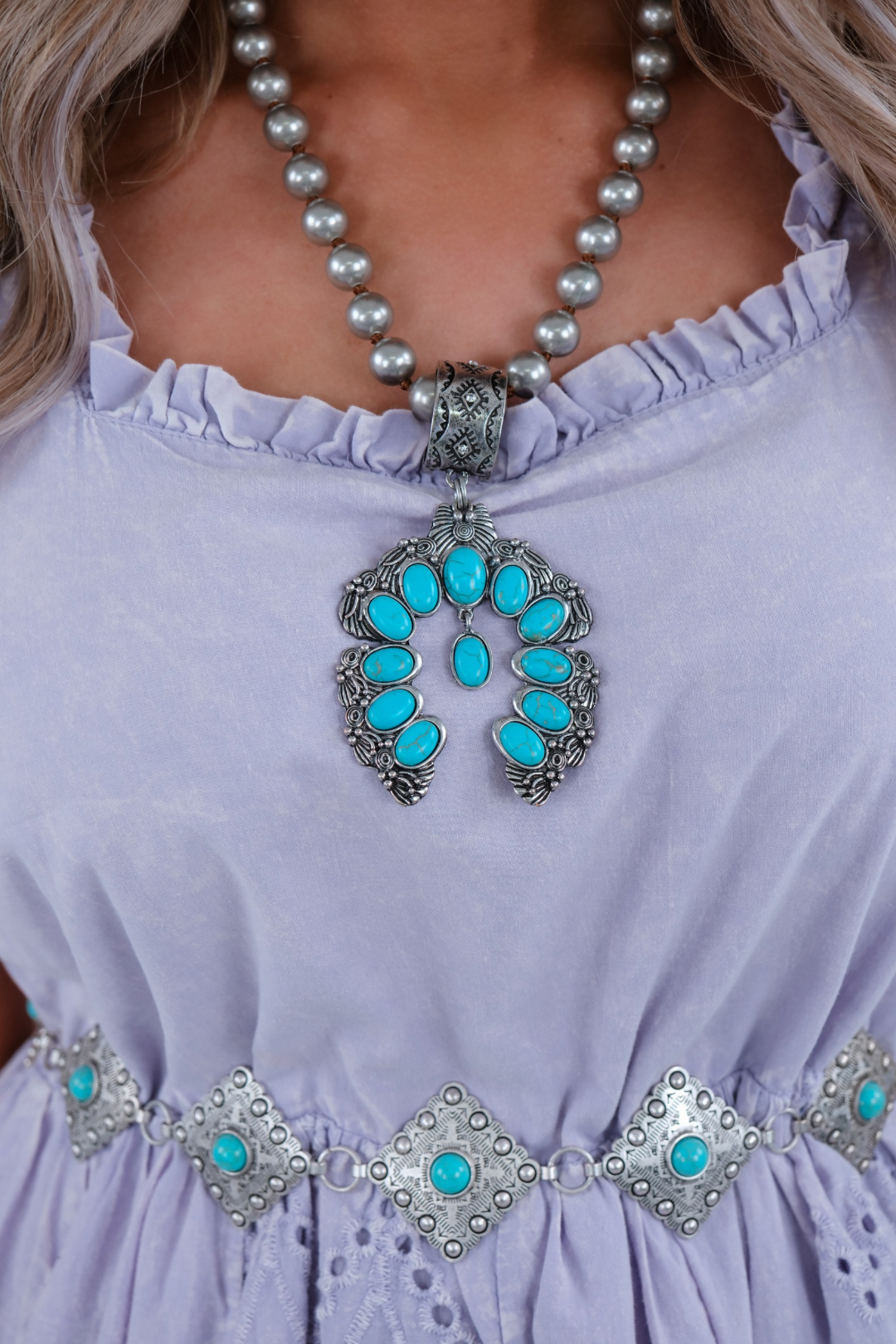 Turquoise Canyon Conch Necklace