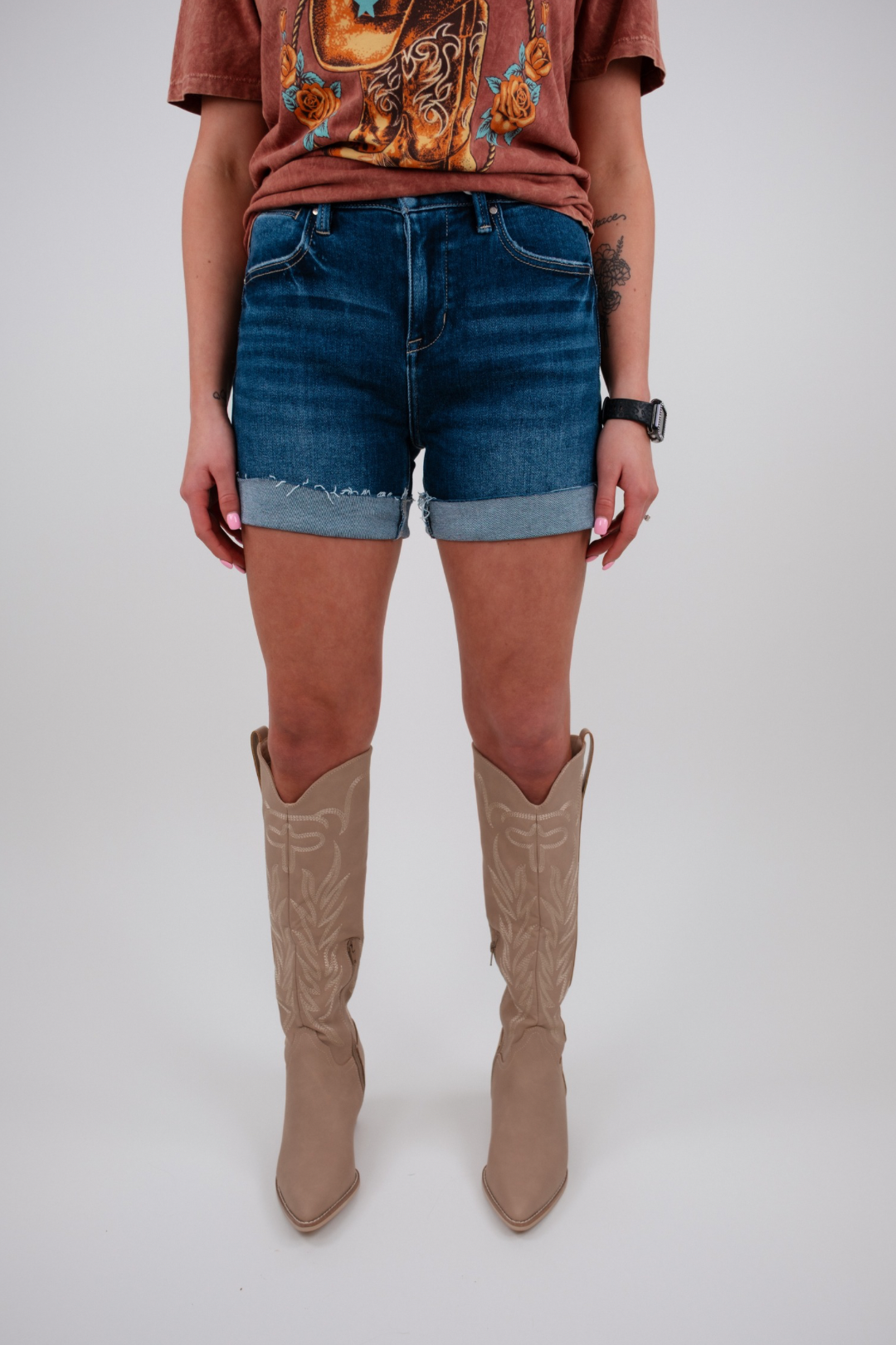 Midnight Mesa Denim Shorts