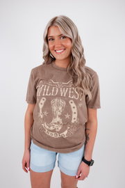 Wild West Rodeo Graphic T - Mocha