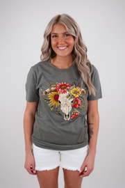 Bull Skull Graphic Tee