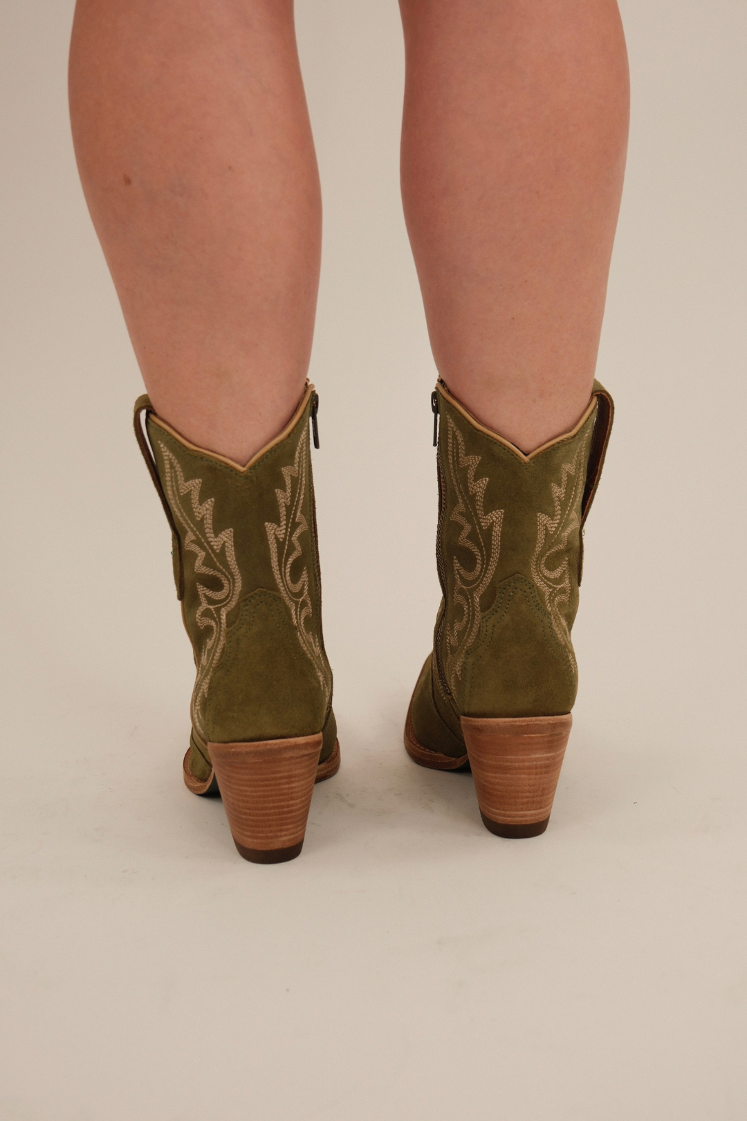 Brooke Olive Western Boot