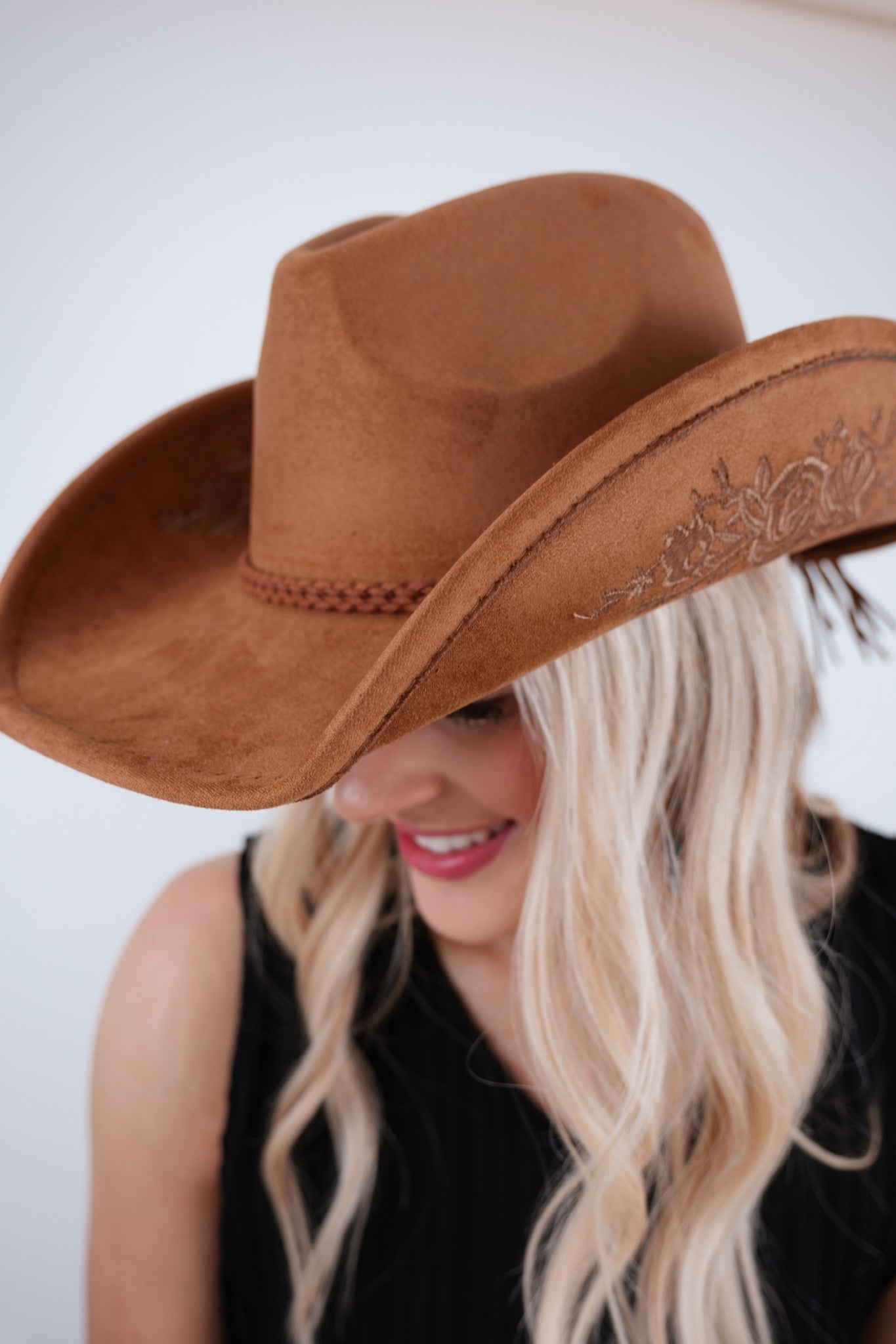 Wild Rose Suede Cowgirl Hat