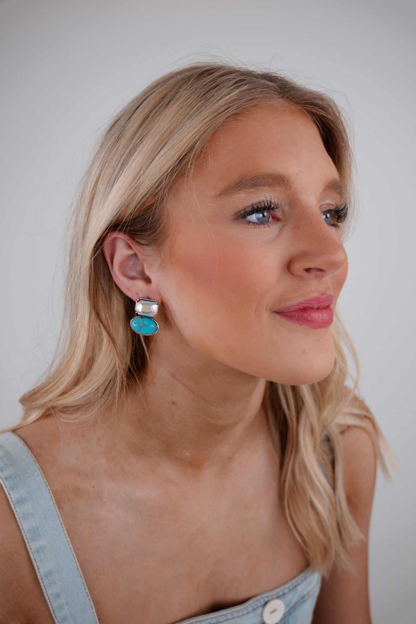 Turquoise Spark Studs