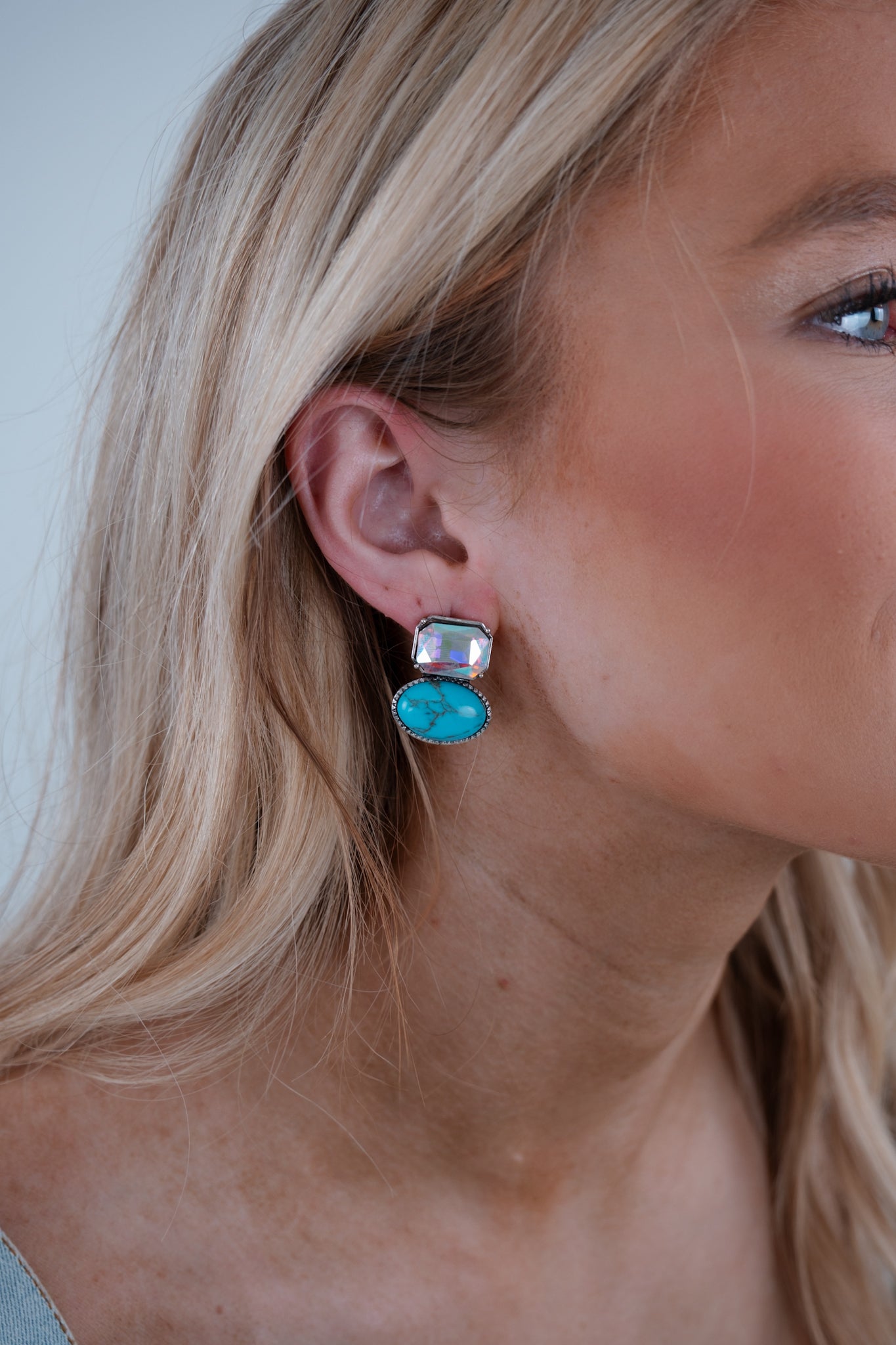 Turquoise Spark Studs