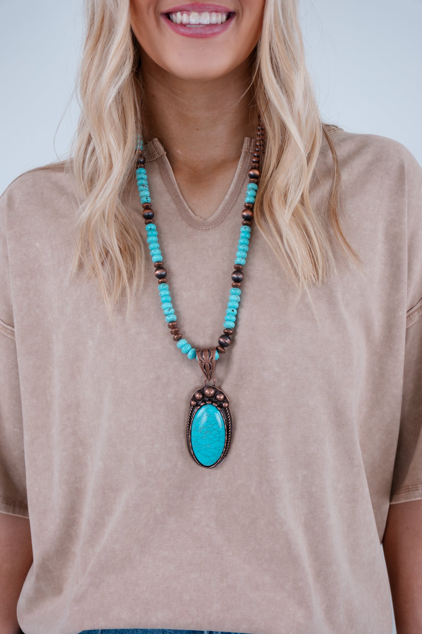 Turquoise Dreamcatcher Necklace