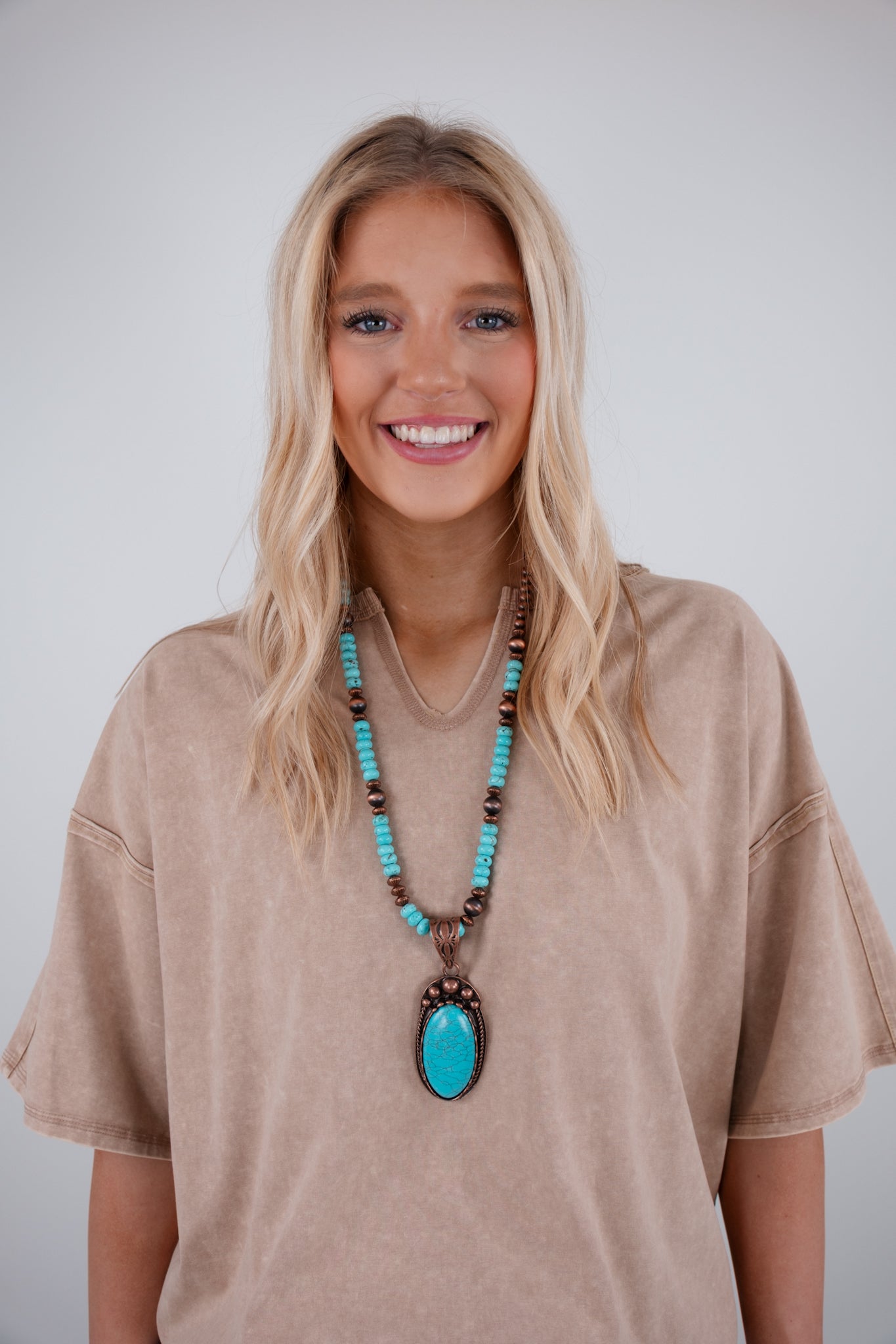 Turquoise Dreamcatcher Necklace