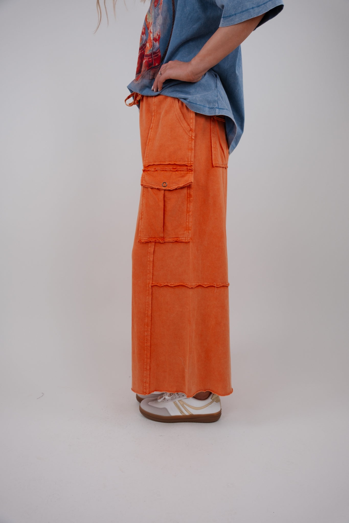 Rust Ridge Cargo Pants - Orange