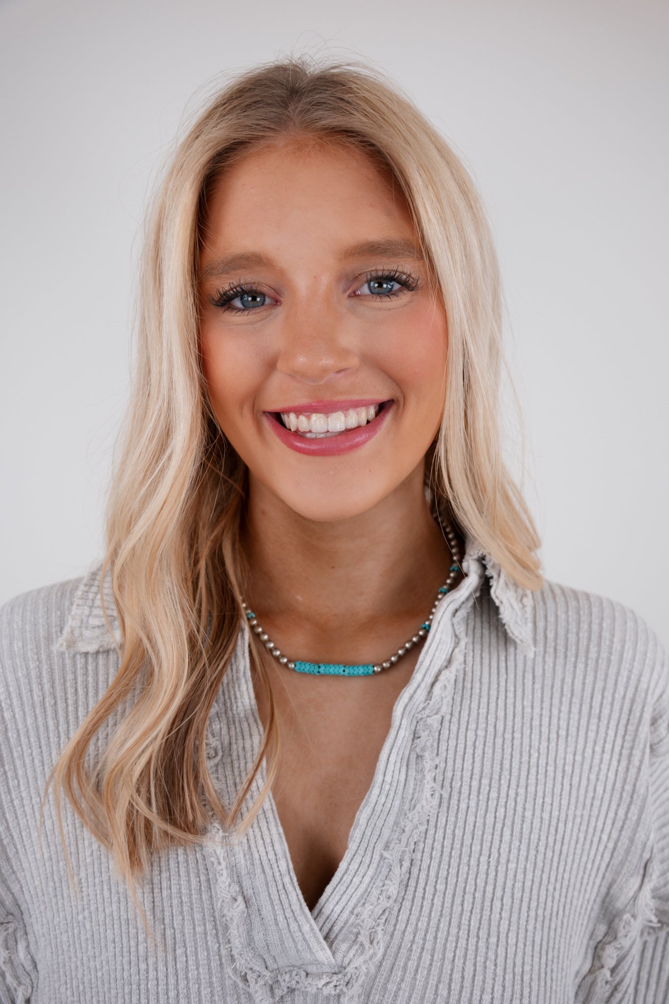 Silver & Turquoise Pop Necklace