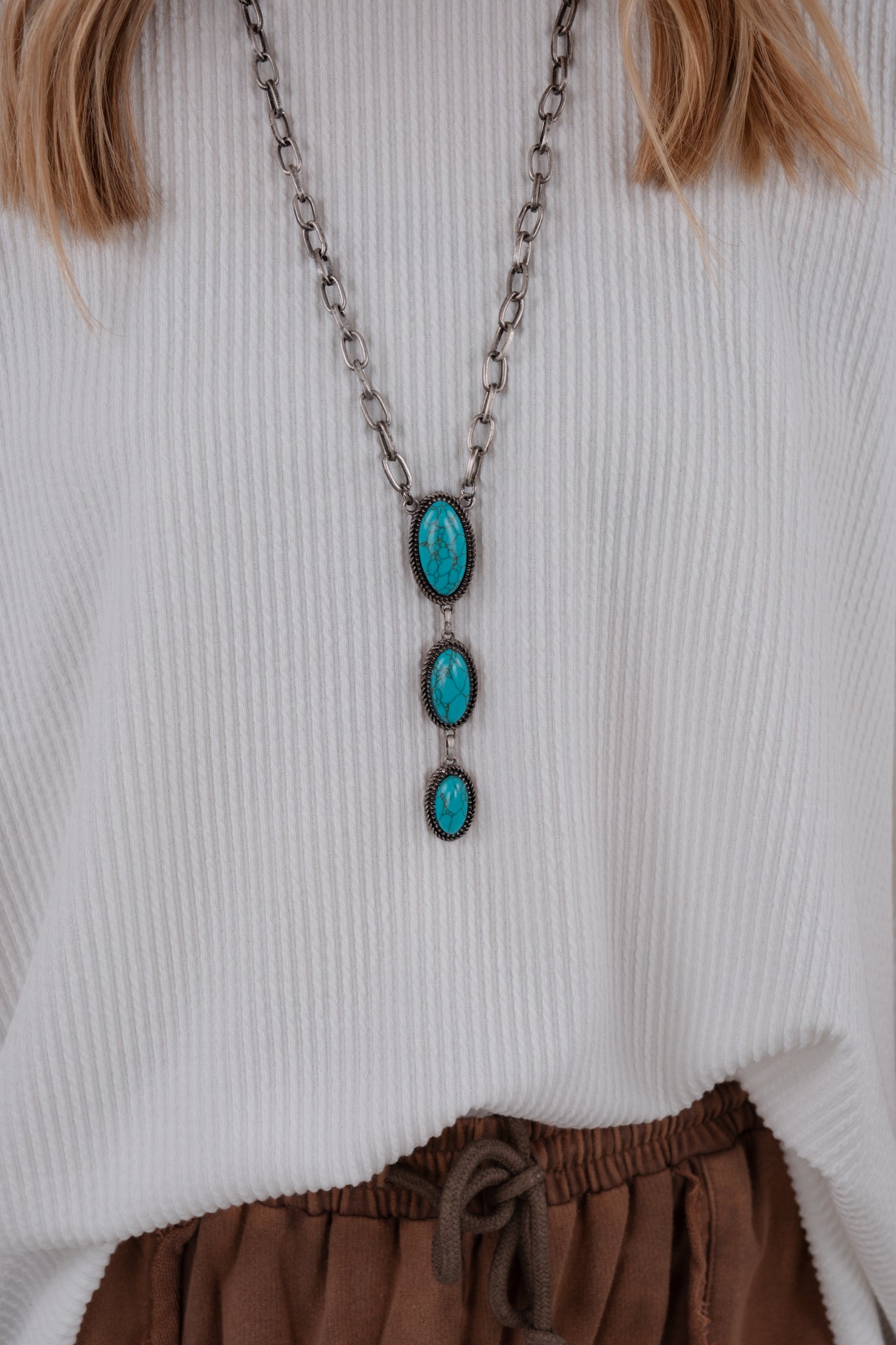 Desert Trio Necklace - Turquoise