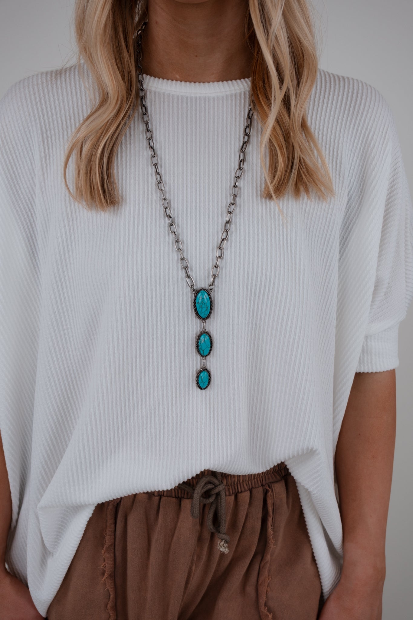 Desert Trio Necklace - Turquoise