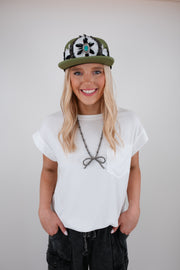 Everyday Waffle Knit Pocket Tee –White