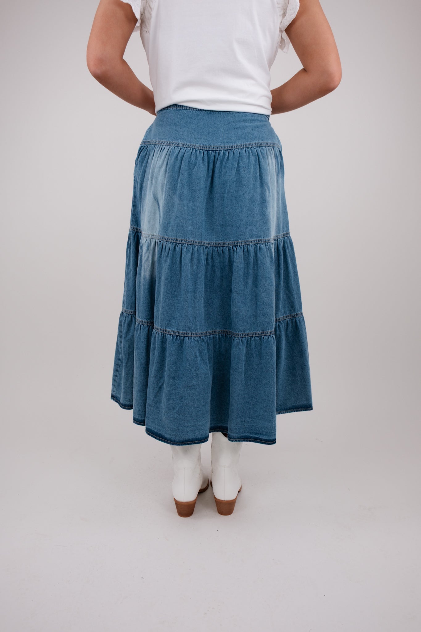 Denim Dream Midi Skirt