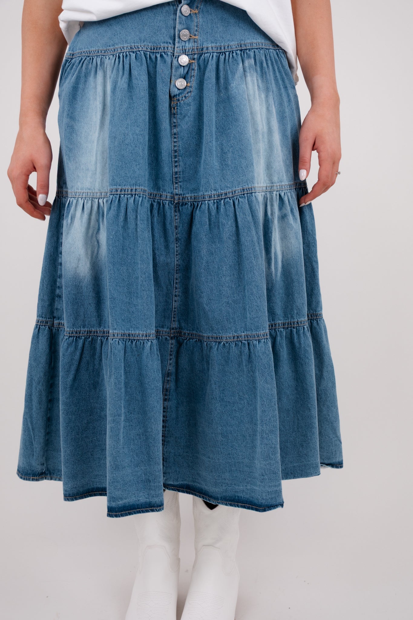 Denim Dream Midi Skirt