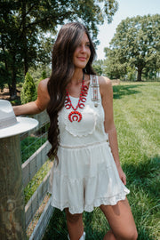 Prairie Belle Overall Romper
