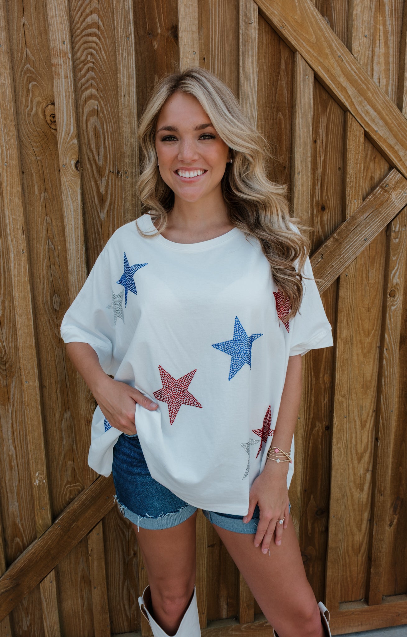 Stars & Rhinestone Sparkle Tee