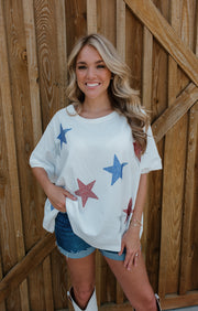 Stars & Rhinestone Sparkle Tee