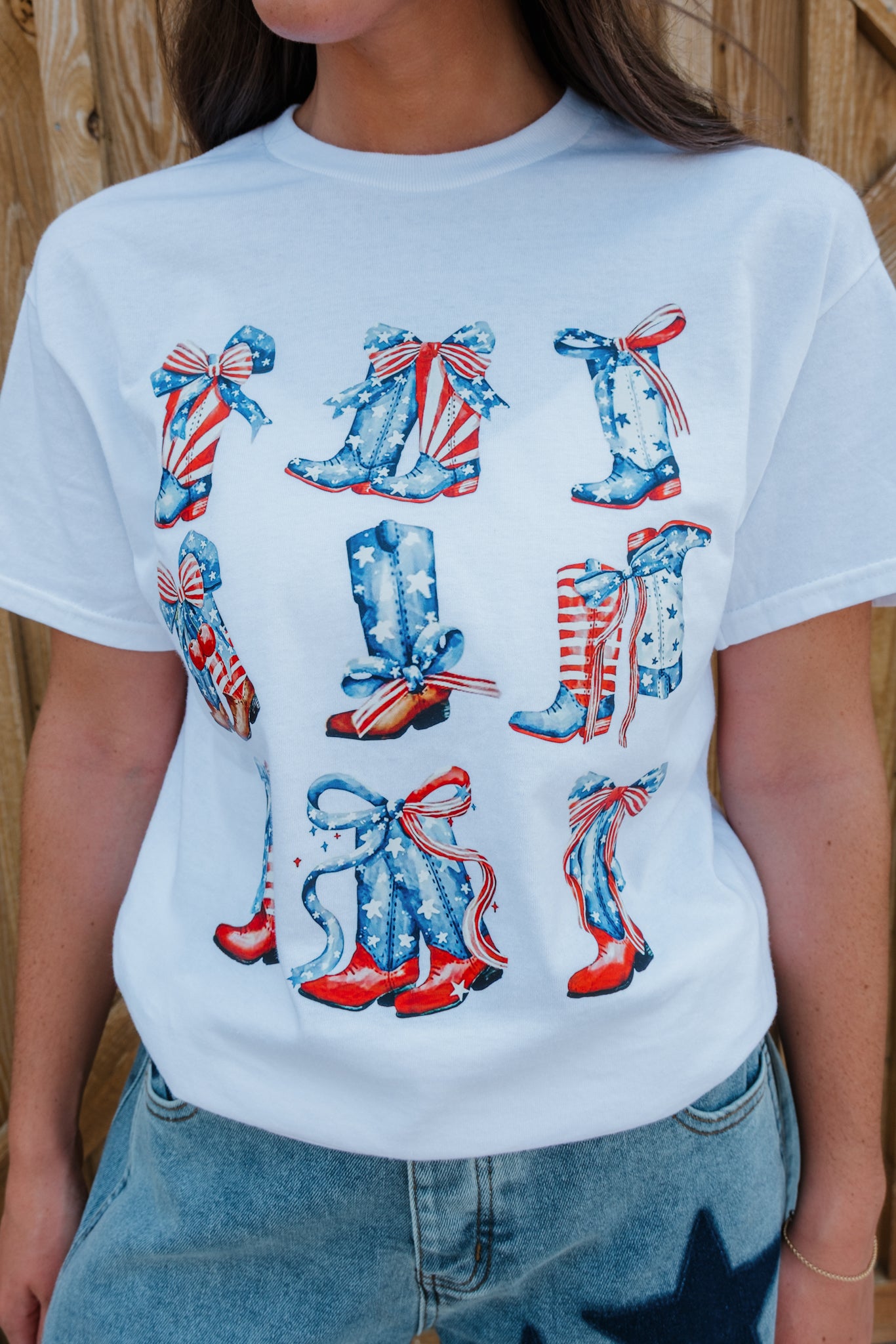 Boots, Bows & Freedom Graphic Tee