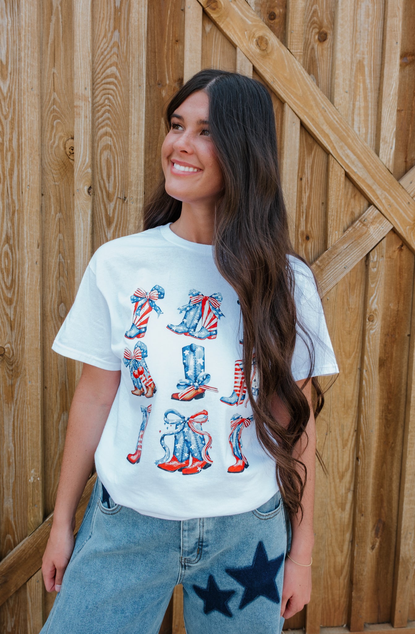 Boots, Bows & Freedom Graphic Tee