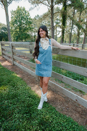 Saddle Snap Overall Dress