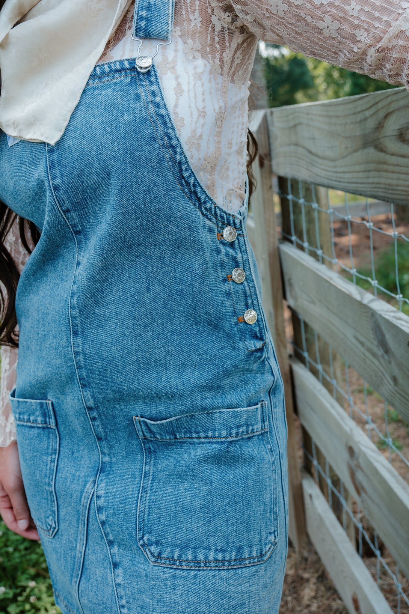 Saddle Snap Overall Dress