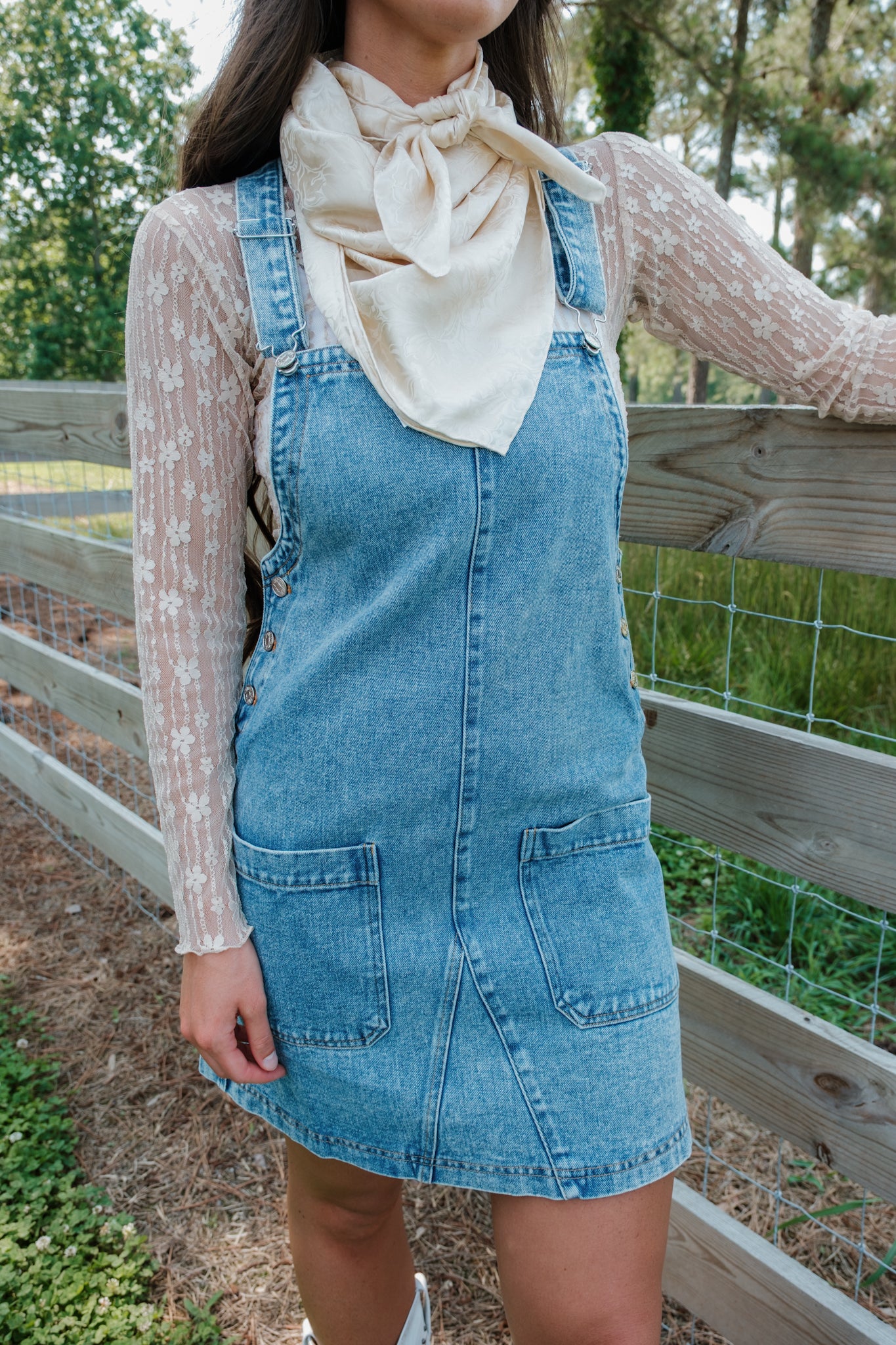 Saddle Snap Overall Dress