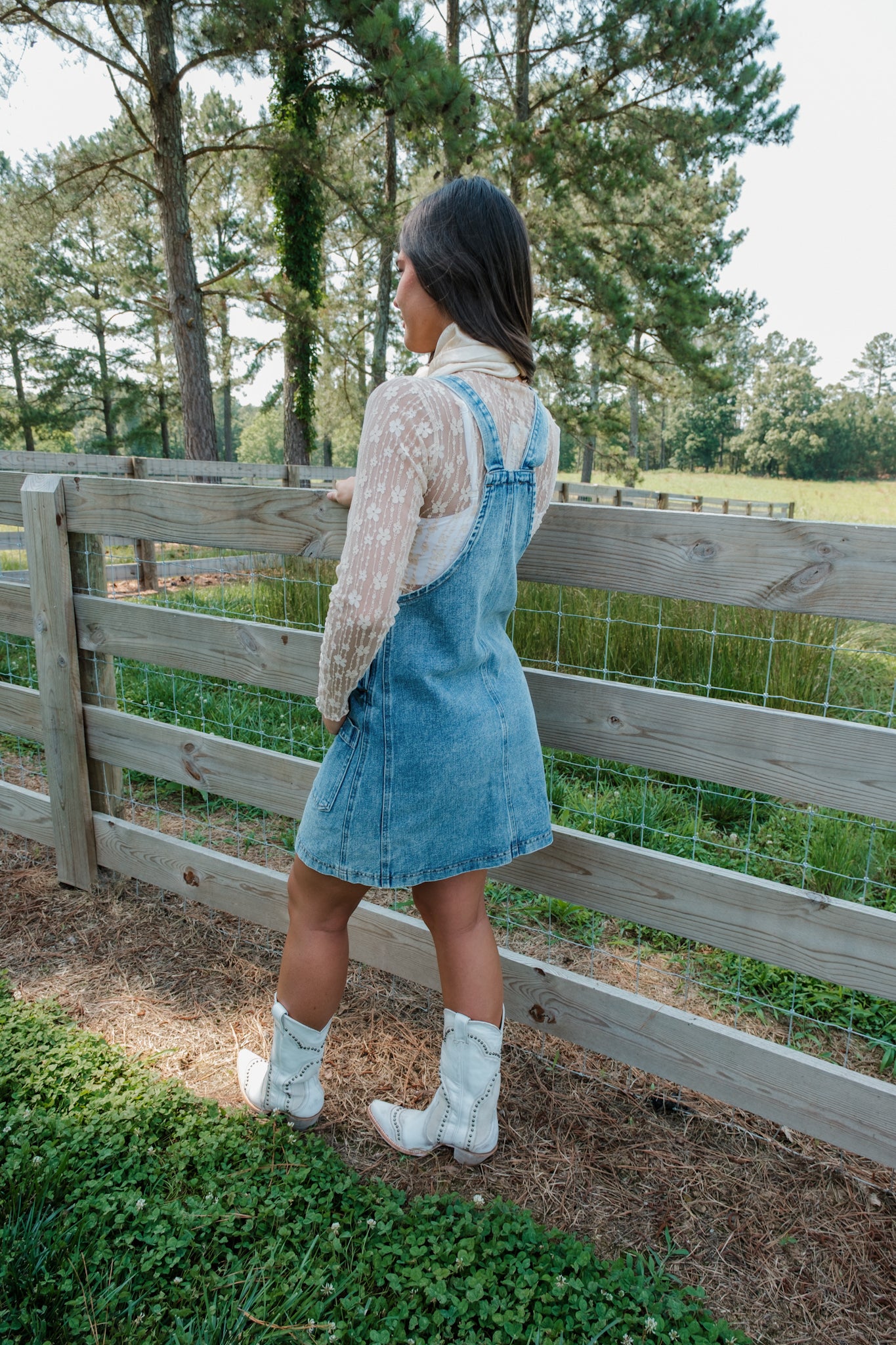 Saddle Snap Overall Dress