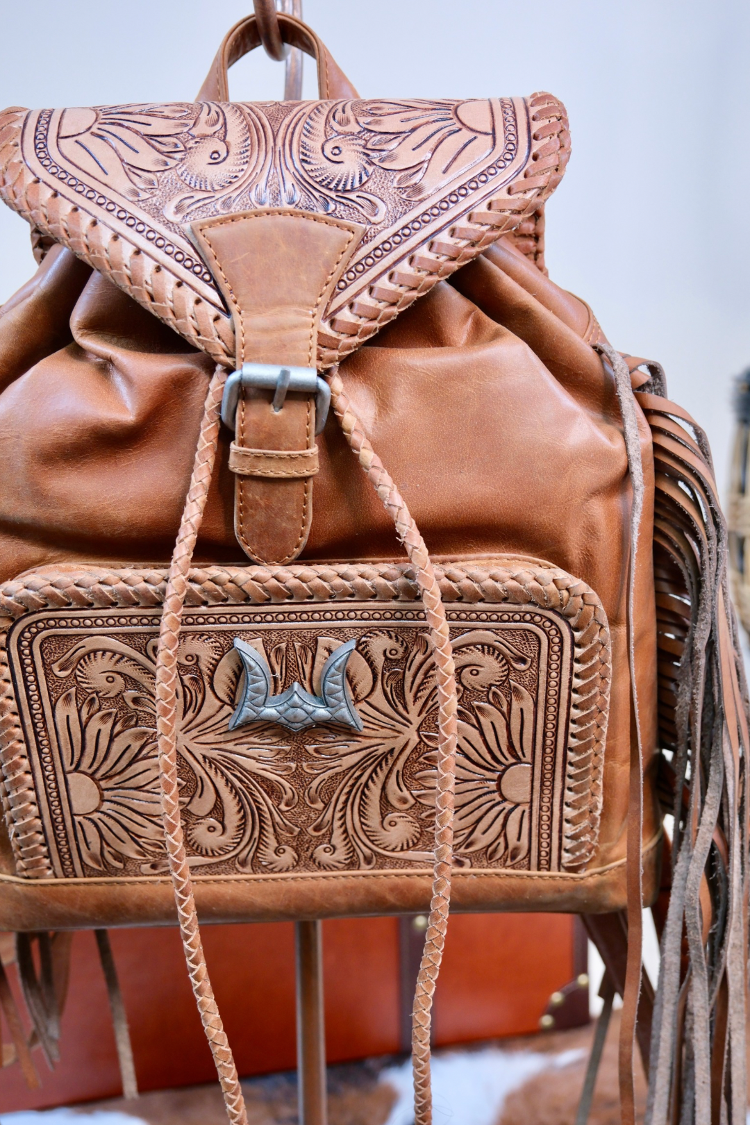 Roaming Trail Leather Backpack