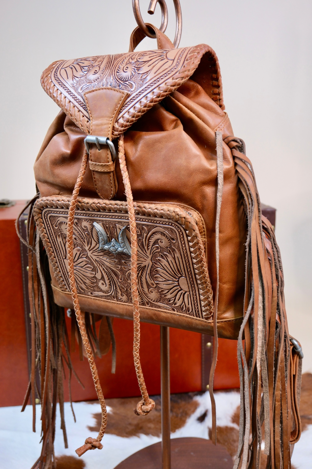Roaming Trail Leather Backpack