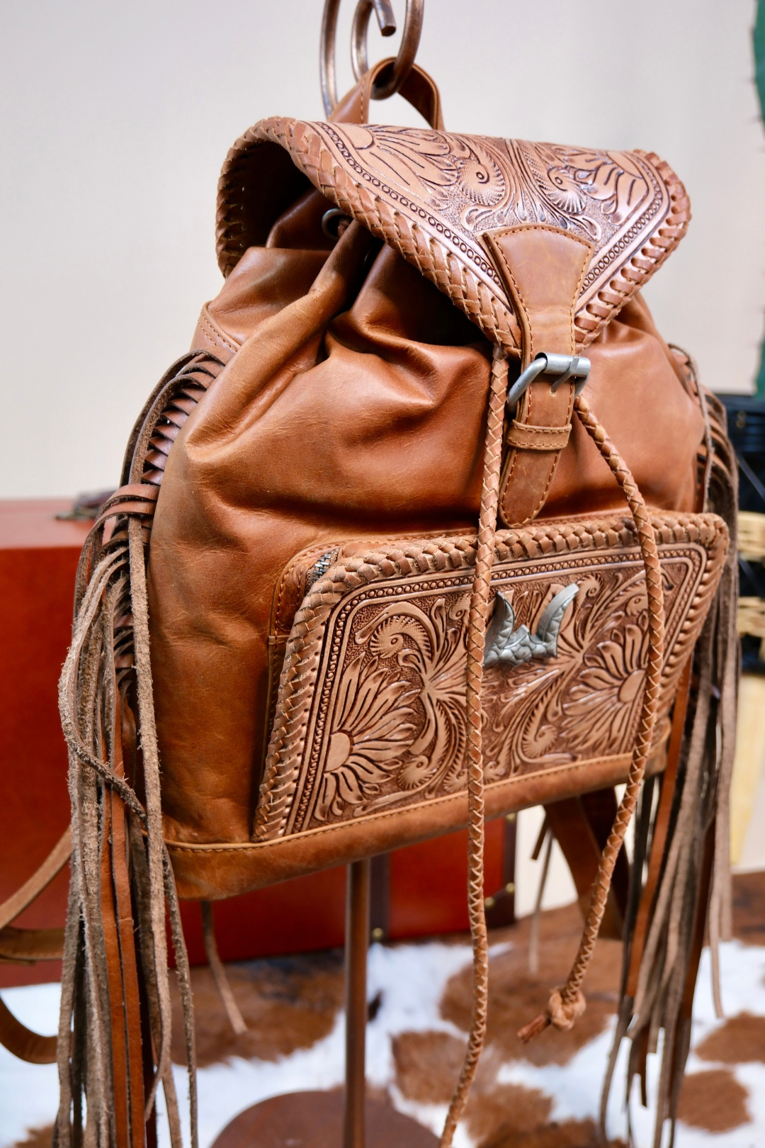 Roaming Trail Leather Backpack