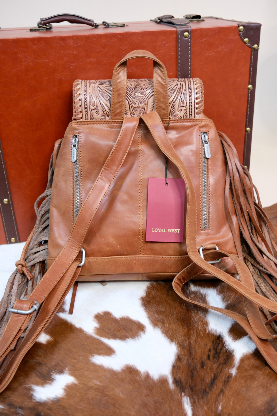 Roaming Trail Leather Backpack