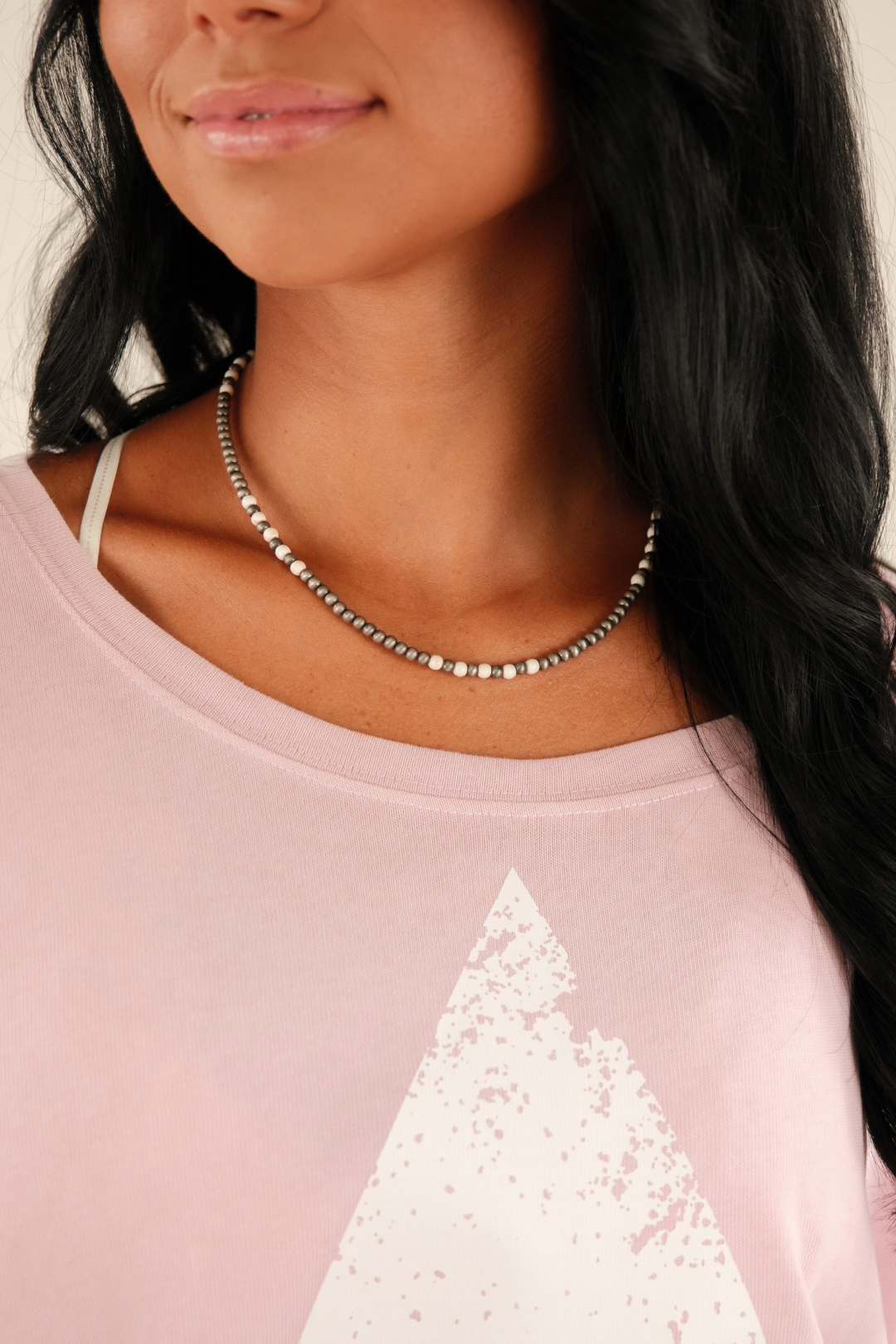 Silver Canyon Choker - White