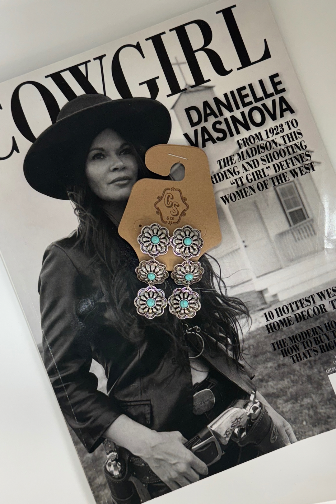 Turquoise Bloom Cascade Earrings