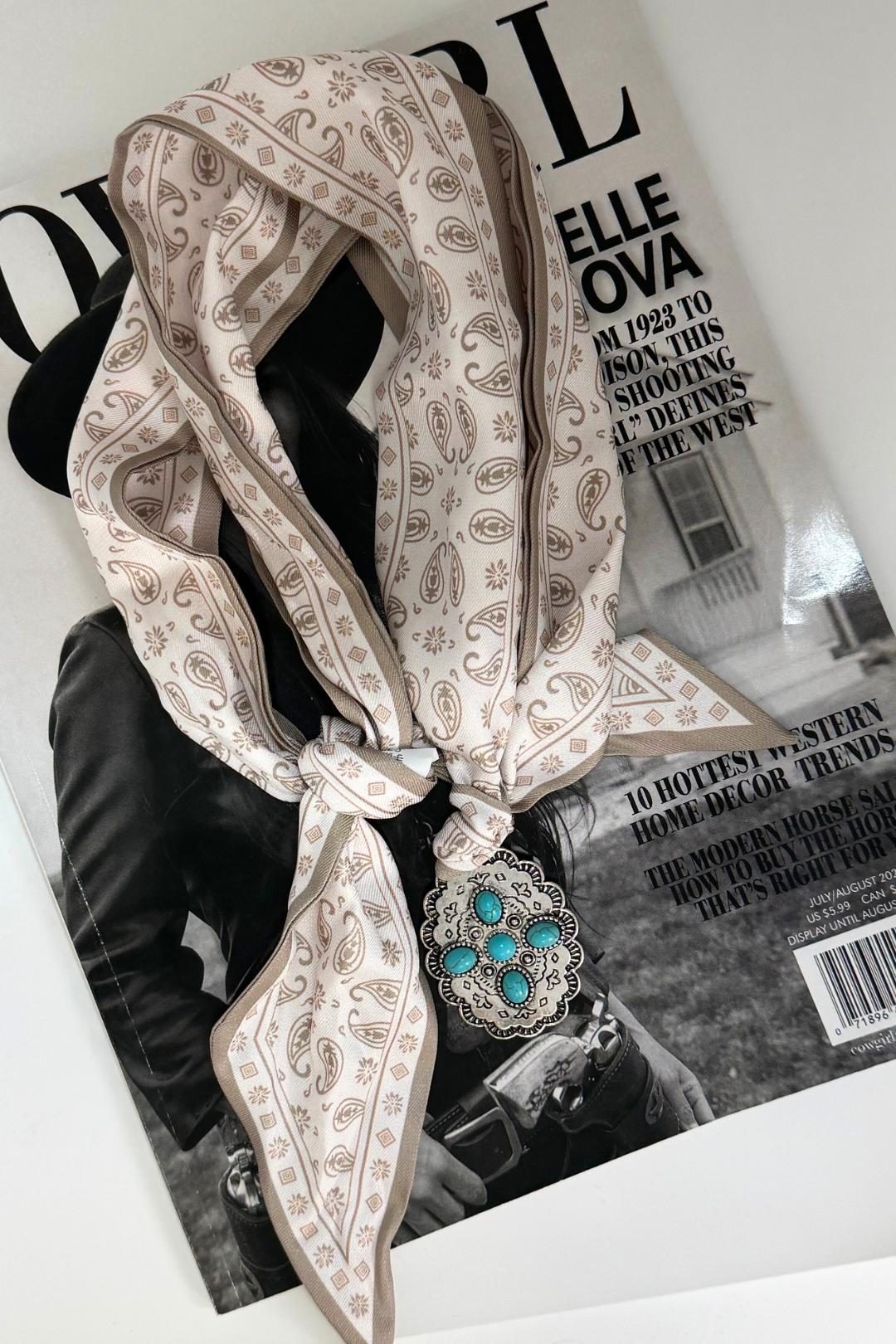 Western Whispers Silk Scarf Necklace