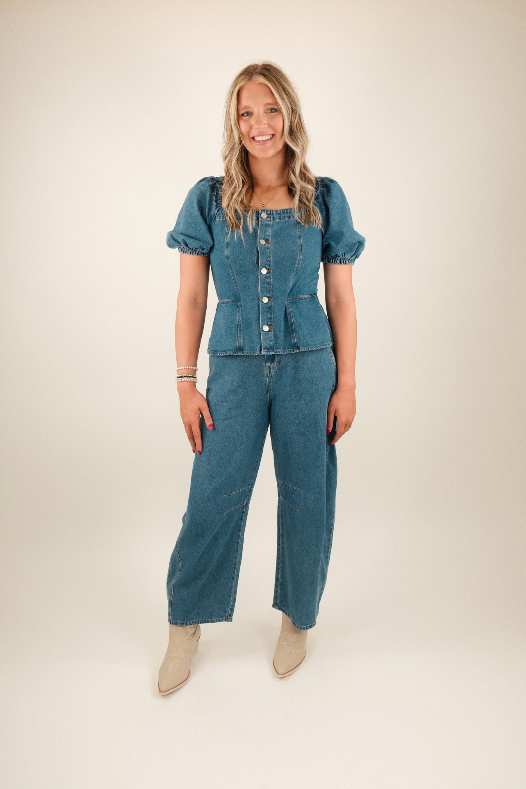 Rodeo Ruffle Denim Jumpsuit