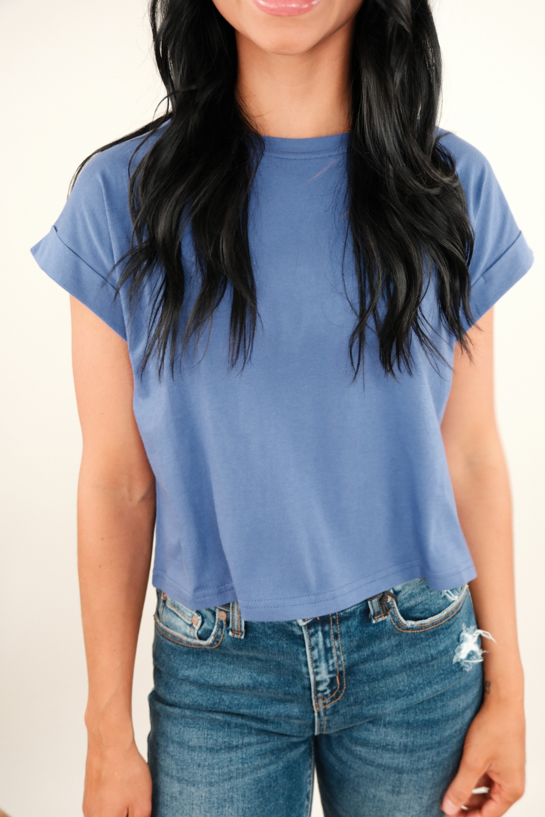 Simply Cropped Basic Tee – Malrin
