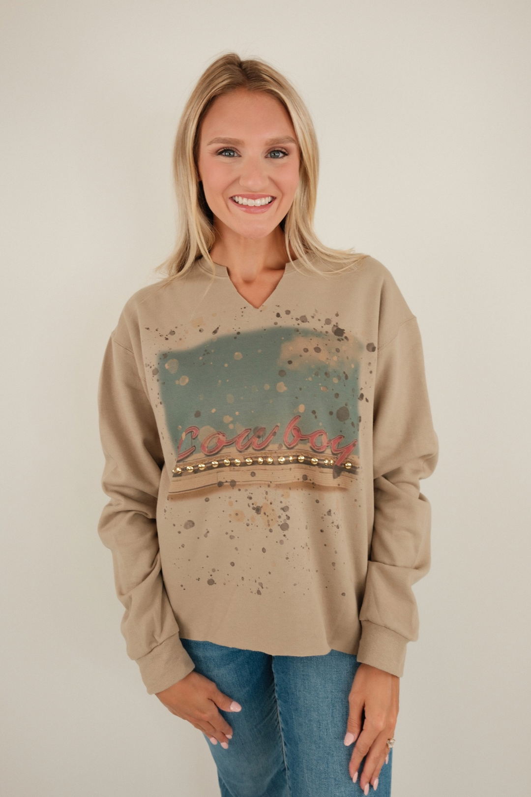 Cowboy Marquee Cropped Sweatshirt