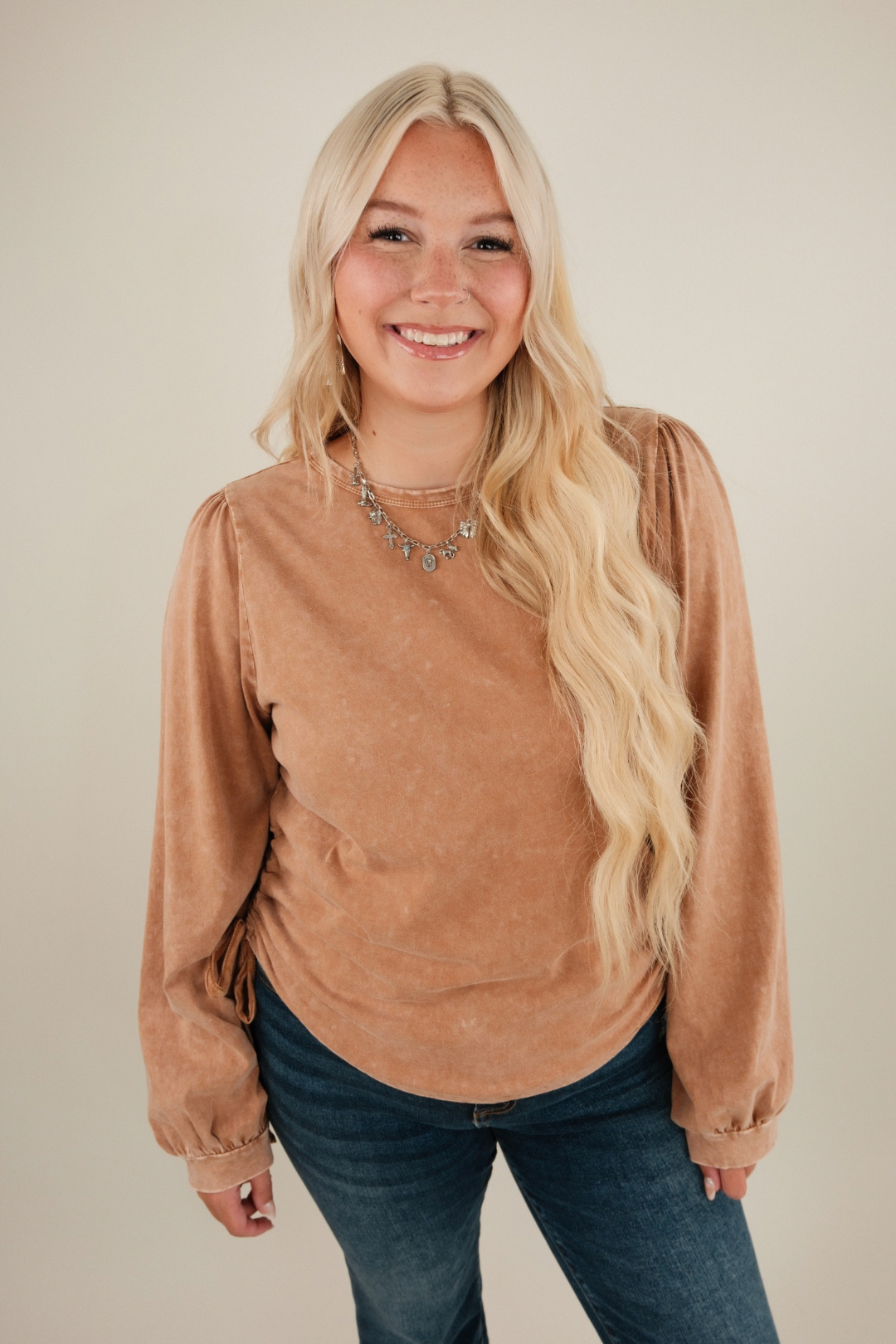Caramel Cowgirl Top