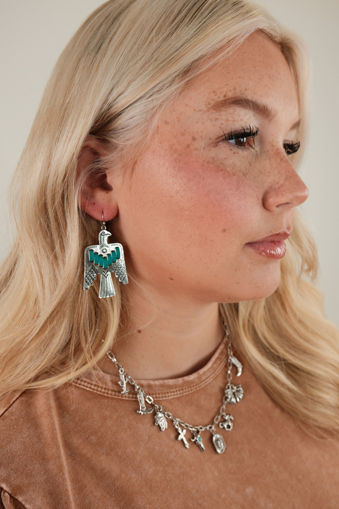 Western Spirit Thunderbird Earrings