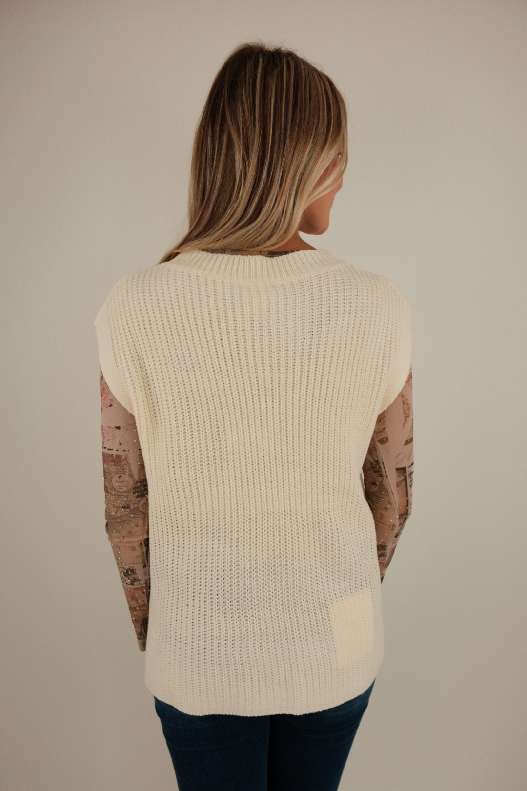 Lone Star Knit Tank - Ivory