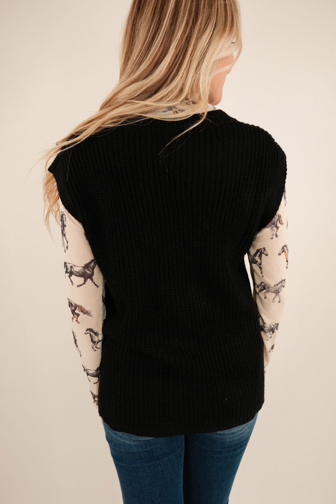 Lone Star Knit Tank - Black