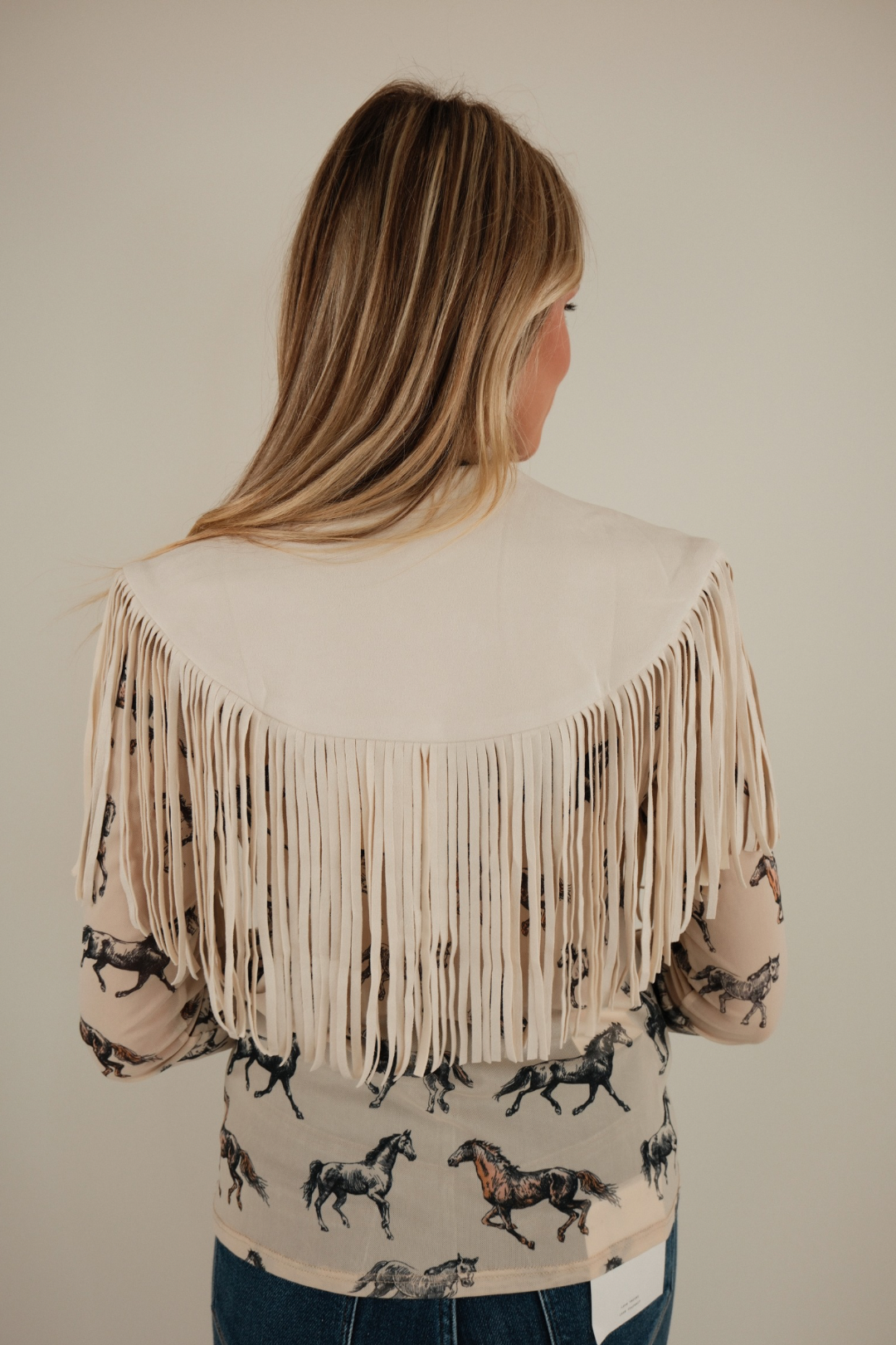 Sundance Fringe Collar - Cream