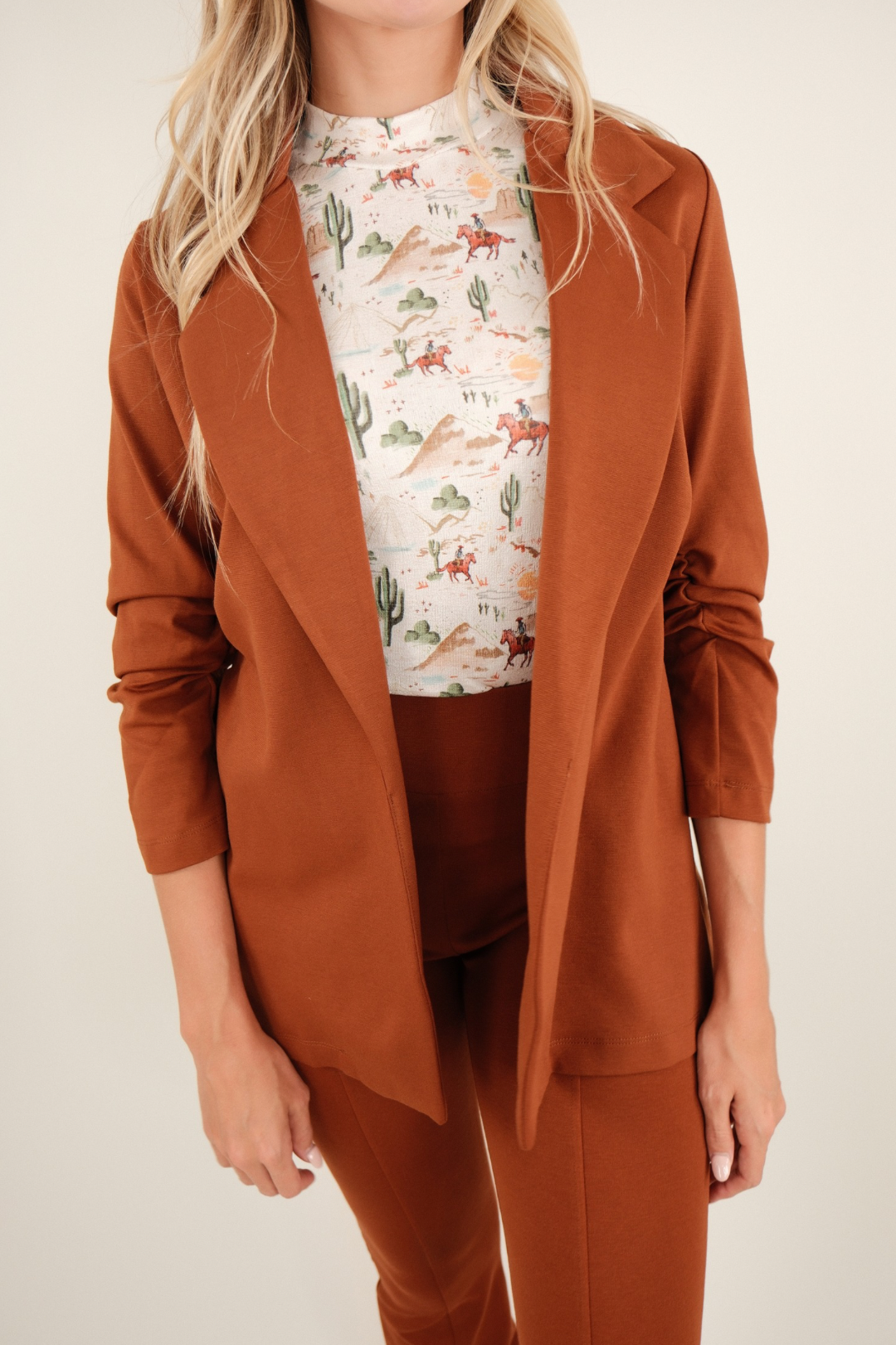 Classic Country Blazer - Rust