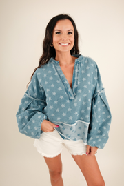 Shooting Star Denim Blouse